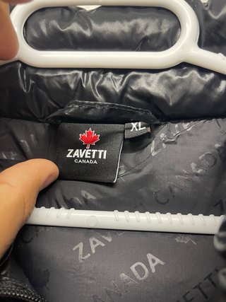 Chaleco Zavetti Canada Negro Talla XL