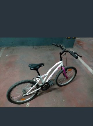Bicicleta infantil Racer 20 blanca y rosa