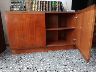Mueble modular salón madera