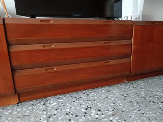 Mueble modular salón madera