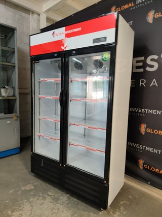 Nevera expositora doble cristal Global Investment