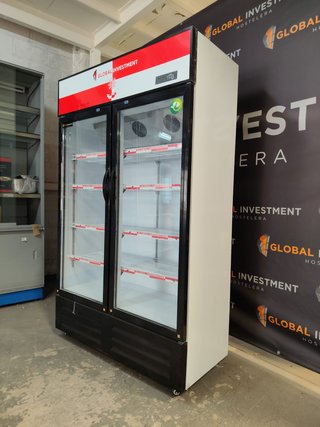 Nevera expositora doble cristal Global Investment