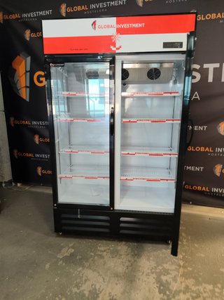 Nevera expositora doble cristal Global Investment