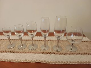 Copas AMC de cristal y metal