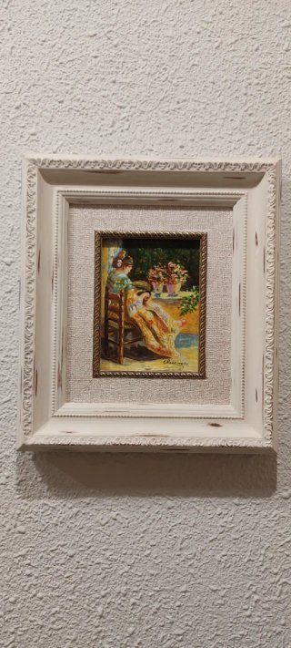 Pareja cuadros al óleo