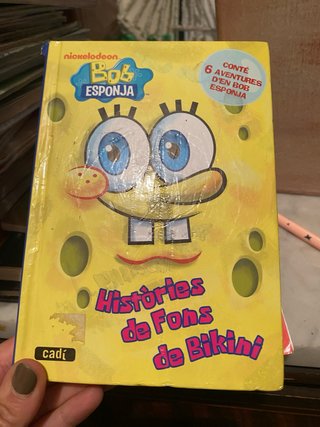 Libro lectura bob esponja