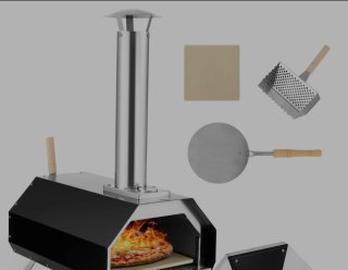 Forno per pizza a pellet portatile per esterni