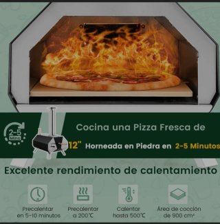 Forno per pizza a pellet portatile per esterni