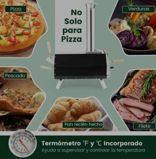 Forno per pizza a pellet portatile per esterni