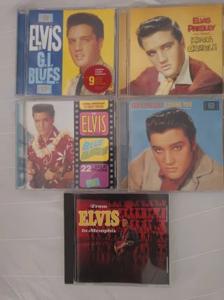 Lote 5 CDs Elvis Presley digitalizados.
