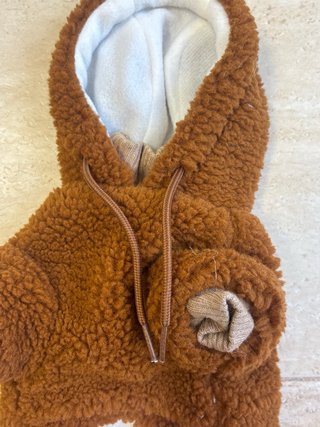 Sudadera peluche marrón para perro/gato