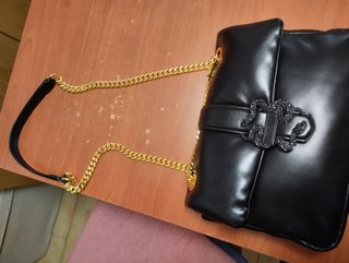 Borsa Just Cavalli Nera Serpente