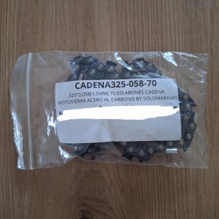 Cadena Motosierra 325 0,058(1'50MM) 70 Eslabones