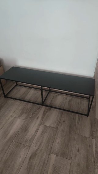 Mesa de centro metálica negra