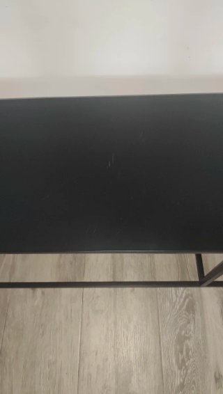 Mesa de centro metálica negra