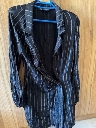 Vestido Blazer Zara Rayas Talla M