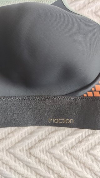Sujetador deportivo Triumph 90B gris y naranja