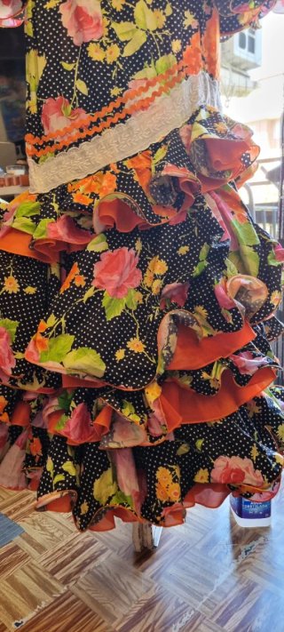 Traje de Flamenca Multicolor Talla 46