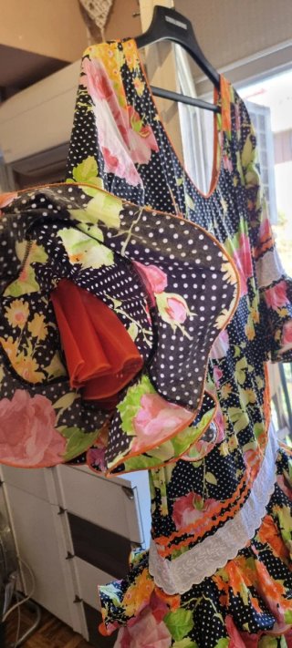 Traje de Flamenca Multicolor Talla 46