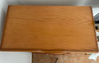 Mueble vitrina provenzal madera y cristal