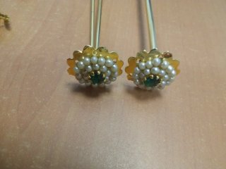 Aderezo fallero oro y perlas