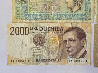 Lotes de Billetes Italianos.