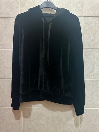 Set 2 felpe velluto nero donna Piazza Italia