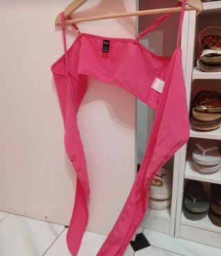 Conjunto Verano Falda y Top Rosa