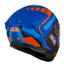 Casco NZI Integral Azul y Naranja