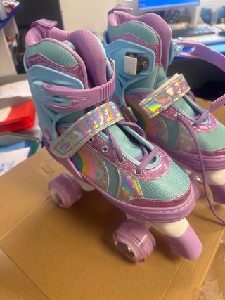 Patines Roller con Luces Lila Tal Ajus 34 a 36,5