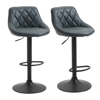 2 Taburetes Bar Giratorios Ajustables