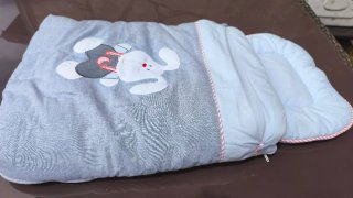 Hamaca y saco bebé con diseño de conejo