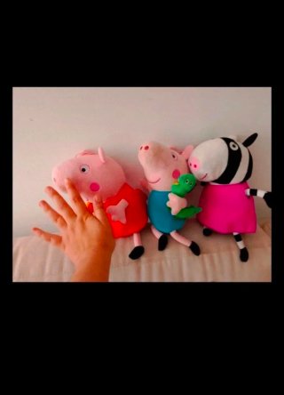Lote 3 peluches Peppa Pig