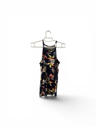 Blusa floral azul talla S