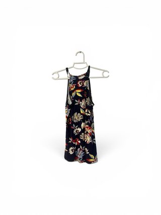 Blusa floral azul talla S