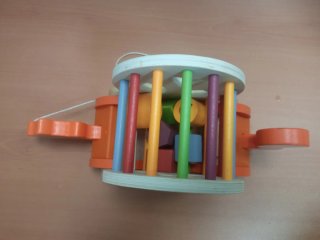 Juguete de madera zorro encajable
