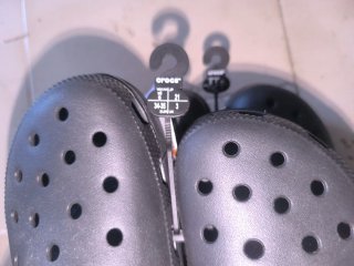 Crocs plataforma negros