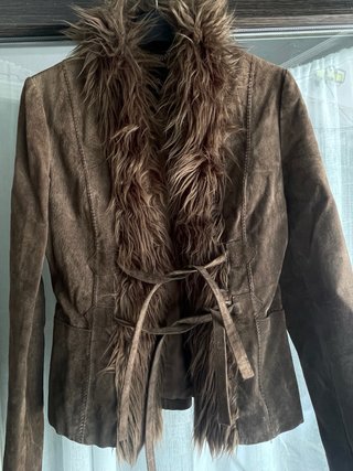 Chaqueta Mango Cuero Vintage Talla S