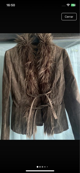 Chaqueta Mango Cuero Vintage Talla S