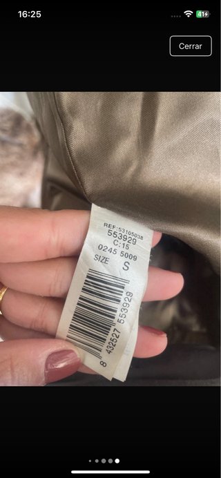 Chaqueta Mango Cuero Vintage Talla S