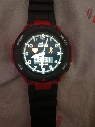Reloj Lotus Rojo y Negro