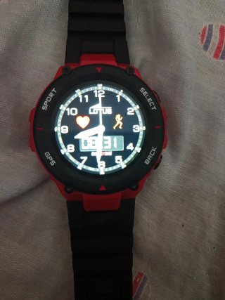 Reloj Lotus Rojo y Negro