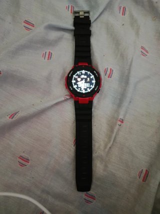 Reloj Lotus Rojo y Negro