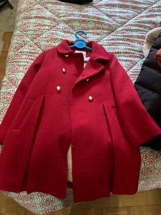 Cappotto rosso per bambina