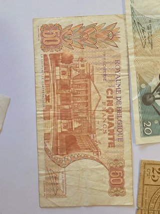 Lotes de Billetes Belgas Antiguos