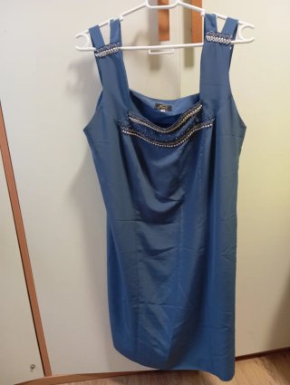 Juval's Camisola Azul y vestido Talla 50