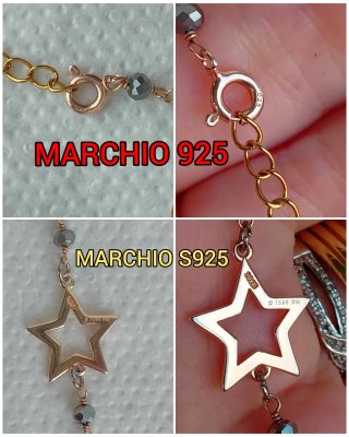 Bracciale rosario con stella argento