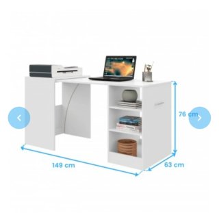 Mesa Escritorio Plegable / Retráctil Blanca