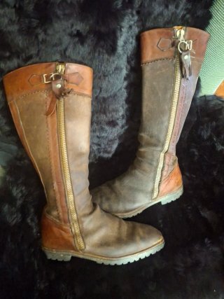 Botas de monteria o para montar a caballo cuero