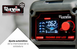 CEVIK PRO CE-TECHNO200LCD soldador inverter 200A